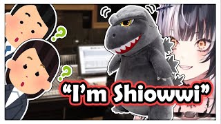 Shiori and Her Beloved Godzilla Plushie Makes Staff-san Confused【Hololive】