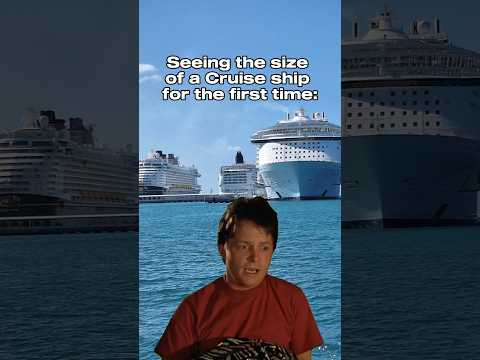 Seeing how BIG a Cruise ship is in person is an experience! 😂🛳 #cruisememe #cruisehumor #bigboats