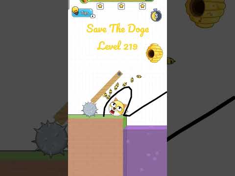 Save The Doge Level 219 Gameplay 3 Stars. #savethedoge #shorts #mobilegame #gameplay #walkthrough