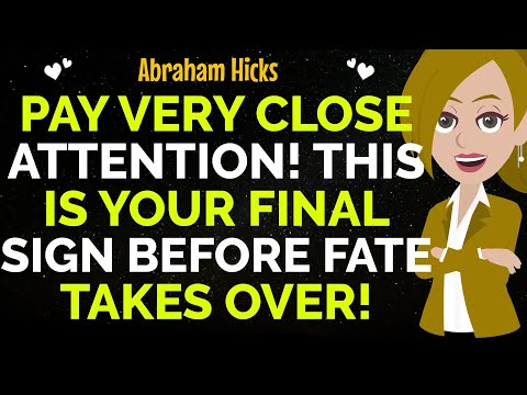 Pay Very Close Attention! This Is Your Final Sign Before Fate Takes Over !✨✅Abraham Hicks 2025