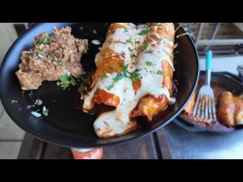 Smoked Chicken Enchiladas