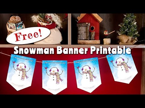 Make Your Own Snowman Banner!