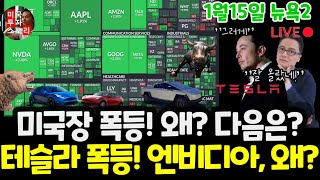 미국주식시황/오늘 왜 폭등했나? 테슬라도 폭등! 엔비디아 급등! 왜? 구글 애플 아마존 메타 마이크로소프트 브로드컴 팔란티어 아이온큐 리게티 SMCI 노보등 $tsla #tesla