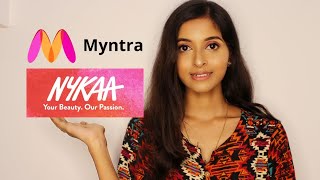 **HAUL** NYKAA & MYNTRA || COLLECTIVE HAUL || MAKEUP & SKIN CARE HAUL || sarbanidebroy  #nykaahaul