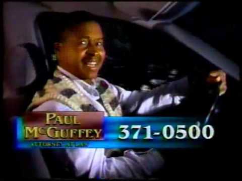 Paul McGuffey attorney ad, 1990s