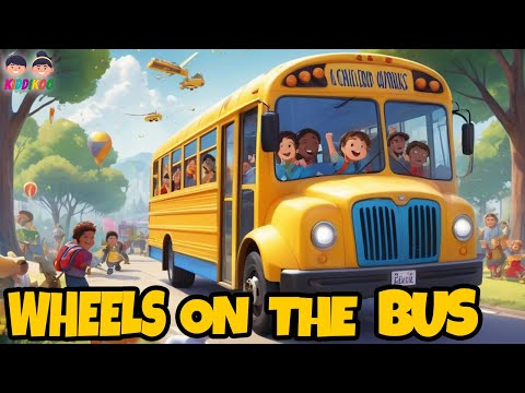 Wheels on The Bus Go Round and Round - Bus Song for kids - Nursery Rhymes for kids - Kiddikoo