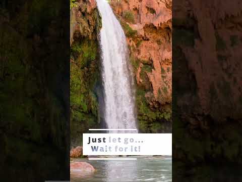 Waterfall positive thinking