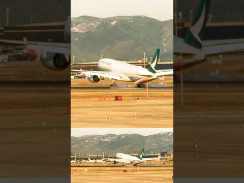 Cathay Pacific landing at Barcelona #youtubeshorts #remix #shorts #short #planespotting #aviation