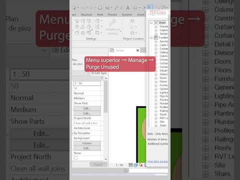 Como limpar um arquivo do Autodesk Revit #Shorts