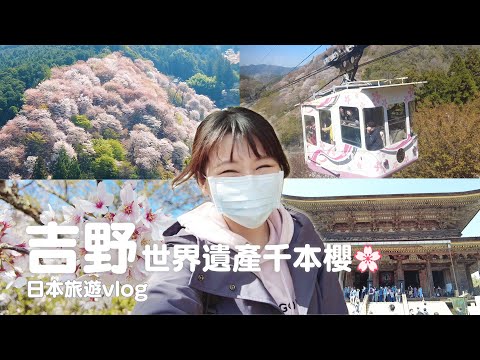 奈良｜日本第一賞櫻聖地吉野山千本櫻！整座山都是世界遺產、吉水神社、藏王堂、日本最古老纜車、櫻花季｜日本旅遊vlog／Japan travel 2022 Nara vlog