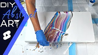 WOW!!!😍🥰 DIY Abstract Art | #Shorts | SWIPE with Cell Activator | Pouring Paints | DIY Abstract Art