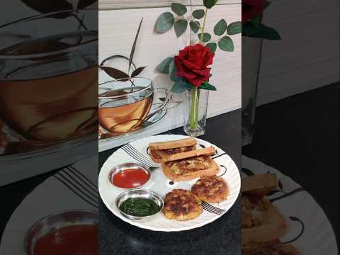 Easy veg cutlet | Tasty bread cutlet #shorts #snacks #breadcutlet #vegcutlet