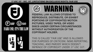 Fair Use Disclaimer - Copyright Disclaimer Warning (Music)