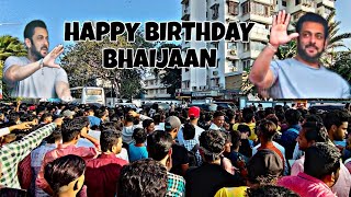 Salman Khan 57th birthday special 2022 ||  birthday video || fans crowd || police Lathi charge