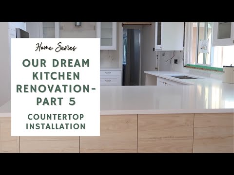 Our Dream Kitchen Renovation: Part 5 - Countertop Installation 🤍🌿 | HOME SERIES