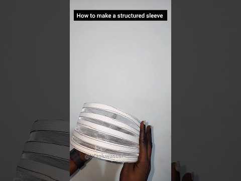 How to make a structured sleeve #fashion #sewingtutorial