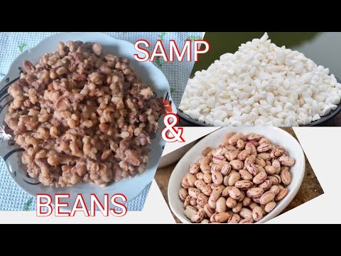 Samp and Beans Recipe || HOW to cook samp || Cook Samp in the pressure cooker