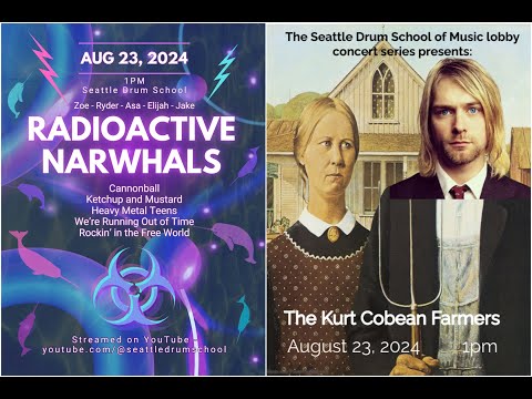 Radioactive Narwhals and Kurt Cobean Farmers - Live Rock Band Camp Performance! Aug 19-23