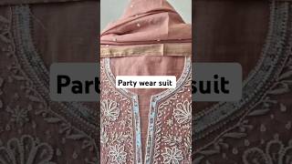 Party wear suit #partywearsuits #handworksuits #chikankarisuits #suit #suits #shorts#ytshorts#short