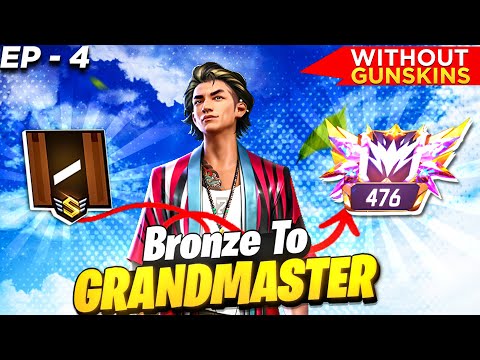 Bronze To Grandmaster 🔥 In New ID | No Gun Skin Challenge | Solo Vs Duo ☠ Ep-4