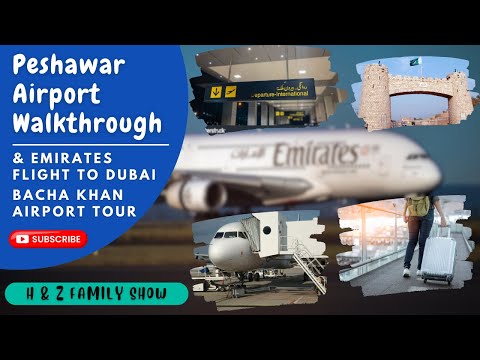 Peshawar Airport Walkthrough & Emirates Flight to Dubai | Bacha Khan Airport Tour