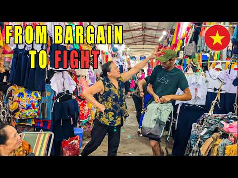 Bargain In A Vietnamese FAKE Market | Vung Tau Market