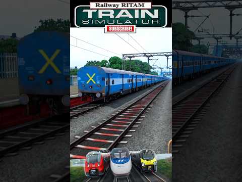 Train Simulator । Malgadi fast crossing railway platform । Indian Train short video #shorts #train