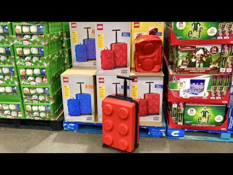 LEGO LUGGAGE AND LEGO BRICK BACKPACK CLOSER LOOK LEGO BRICK LUGGAGE LEGO SUITCASE COSTCO SHOPPING