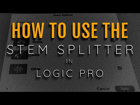 How TO Use The Stem Splitter In Logic Pro 11 With VoiceOver For Blind Users