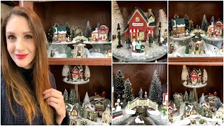 DOLLAR TREE CHRISTMAS VILLAGE DISPLAY SET UP | 2018