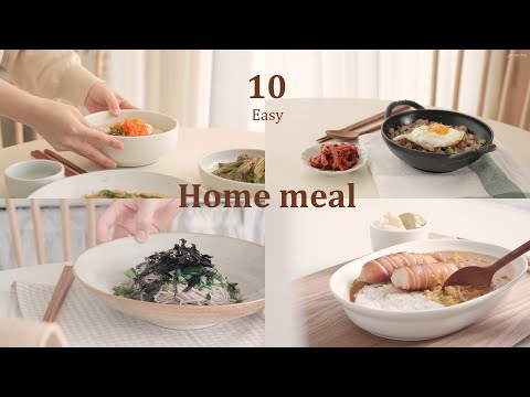 10 Easy Korean Home mealㅣKorean Hausewife Vlog