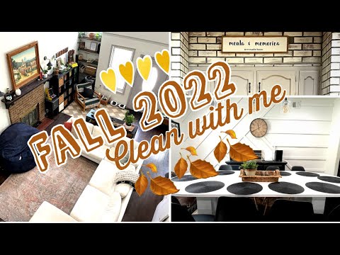 🍂NEW 2022 FALL Clean with me | Extreme Cleaning Motivation | all day clean with me 2022 | Cozy fall