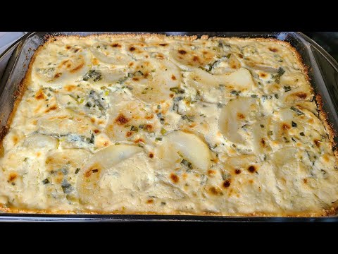 "Creamy" Sour Cream & Onion Potato Bake | Au Gratin potatoes | Scalloped potatoes