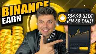 Binance Earn Tutorial 📲 ¡Cómo Ganar Criptomonedas Fácil!