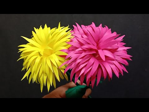 Easy and Beautiful Paper Flowers| Paper Flowers Making Ideas| DIY Decorations Ideas|Home Decor Idea|