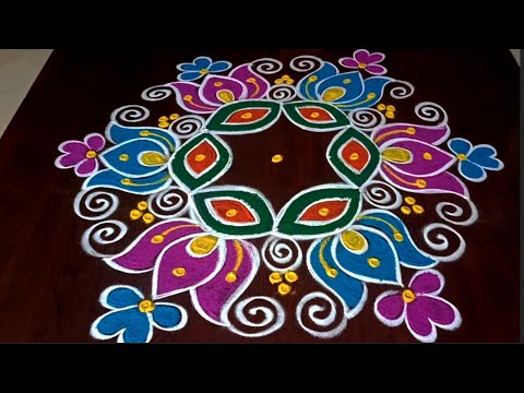 Sankranti chukkala muggulu 🦚beautiful Sankranti rangoli#sankranthi#pongal #rangoli#festival#muggulu