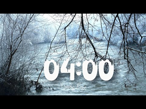 4 Minute Winter Timer with Relaxing Music and Water Sounds