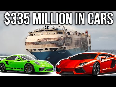 Ship Carrying Porsches & Lamborghinis Catches Fire | The Felicity Ace