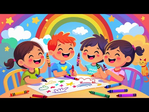 Learn Rainbow Colors 🖍️ | Crayon Colors for Kids | Learn Colors with Fun Drawing Ideas 🎨