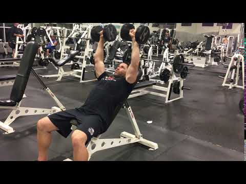 Incline Chest Press Dumbbells