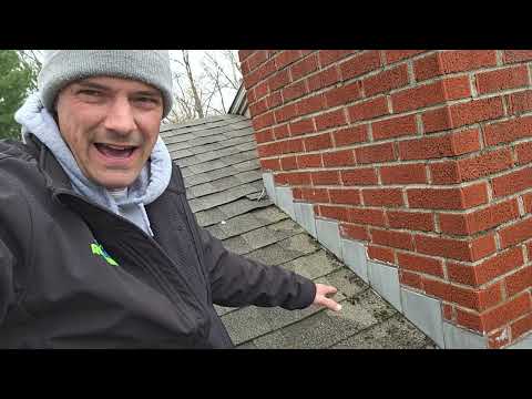 Roof leaking at chimney flashing