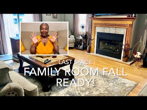 Decorate With Me In Pops Of Gold & Burgundy Under $100  Family Room Fall Ready