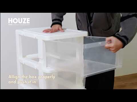 HOUZE | 3 & 5 Tier 55L & 90L Knock Down Cabinet