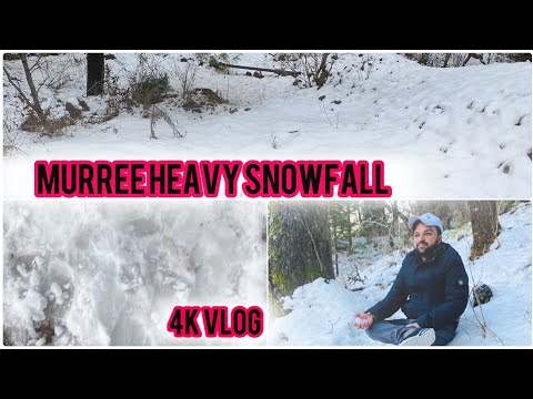 Murree snowfall finally | 4K vlog | Aamir Bangash