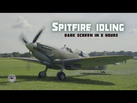 Spitfire Idling Ambiance ⨀ Classic Aircraft Engine Sound for Deep Sleep & Relaxation ⨀ 12 Hours