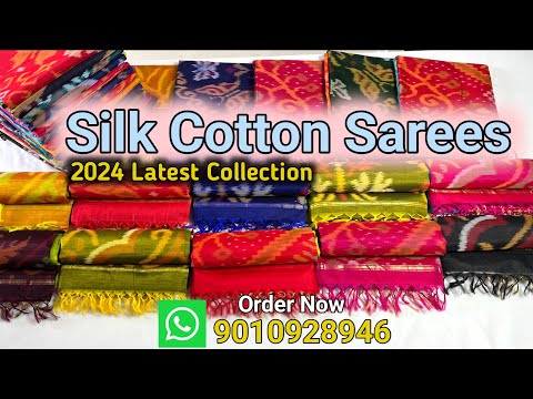 Original silk cotton sarees | Sico sarees | Latest sarees collection 2024 | Pochampally silk cotton