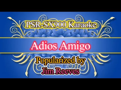 Adios Amigo - Jim Reeves Video Karaoke