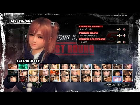 All Character DEAD OR ALIVE 5 Ps2 Emulator