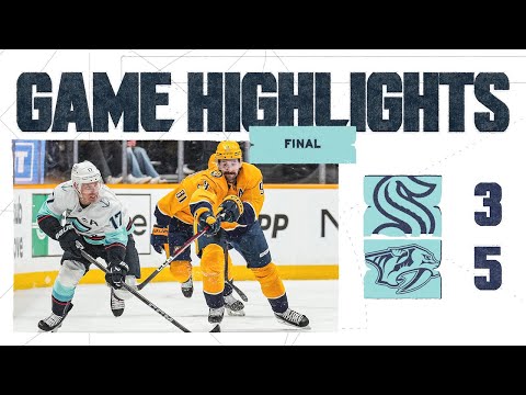 Seattle Kraken at Nashville Predators | 03/06 Game Highlights