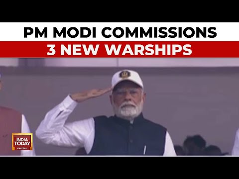 Big Boost To Indian Navy: PM Modi Commissions 3 Naval Combatants In Mumbai, Boosts Maritime Security